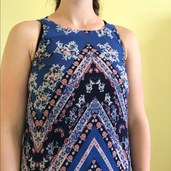 Paisley Geometric Mini Sundress - Picture 3 of 4